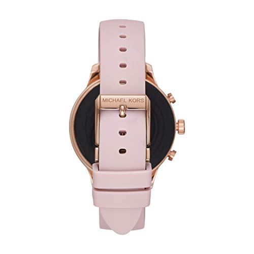Michael Kors Women's Access Runway Stainless Steel Silicone Smart Watch, Color: Rose gold-tone (Model: MKT5048)