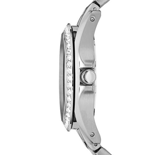Fossil Women's Riley Quartz Stainless Steel Chronograph Watch, Color: Silver (Model: ES3202)