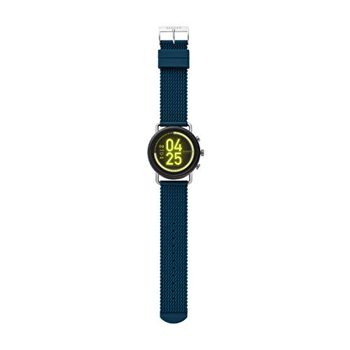 Skagen Touchscreen & Men's 22mm Stainless Steel Mesh Watch Band, Silver-Tone