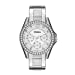 Fossil Women's Riley Quartz Stainless Steel Chronograph Watch, Color: Silver (Model: ES3202)