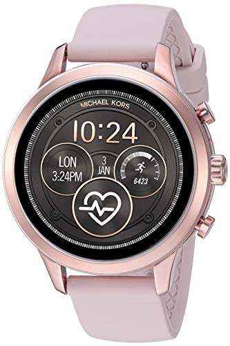 Michael Kors Women's Access Runway Stainless Steel Silicone Smart Watch, Color: Rose gold-tone (Model: MKT5048)