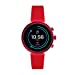 Fossil Women's Sport Heart Rate Metal and Silicone Touchscreen Smartwatch, Color: White, Red (Model: FTW6052)