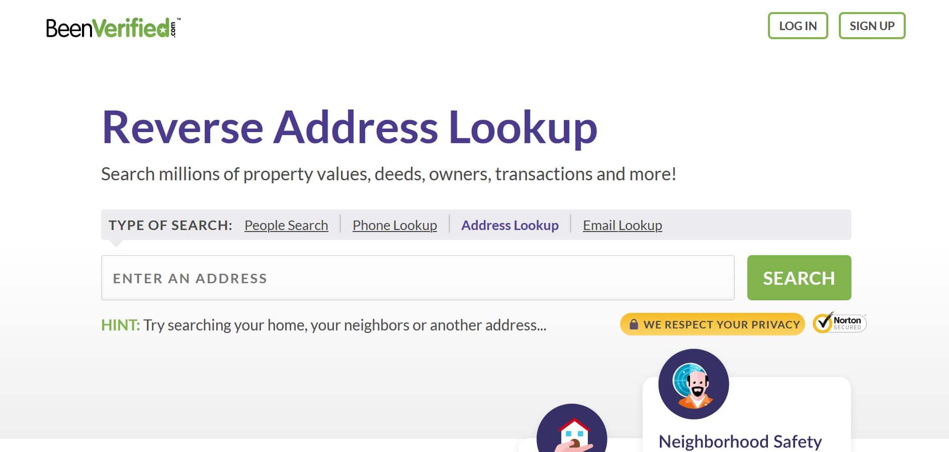 beenverified address look up