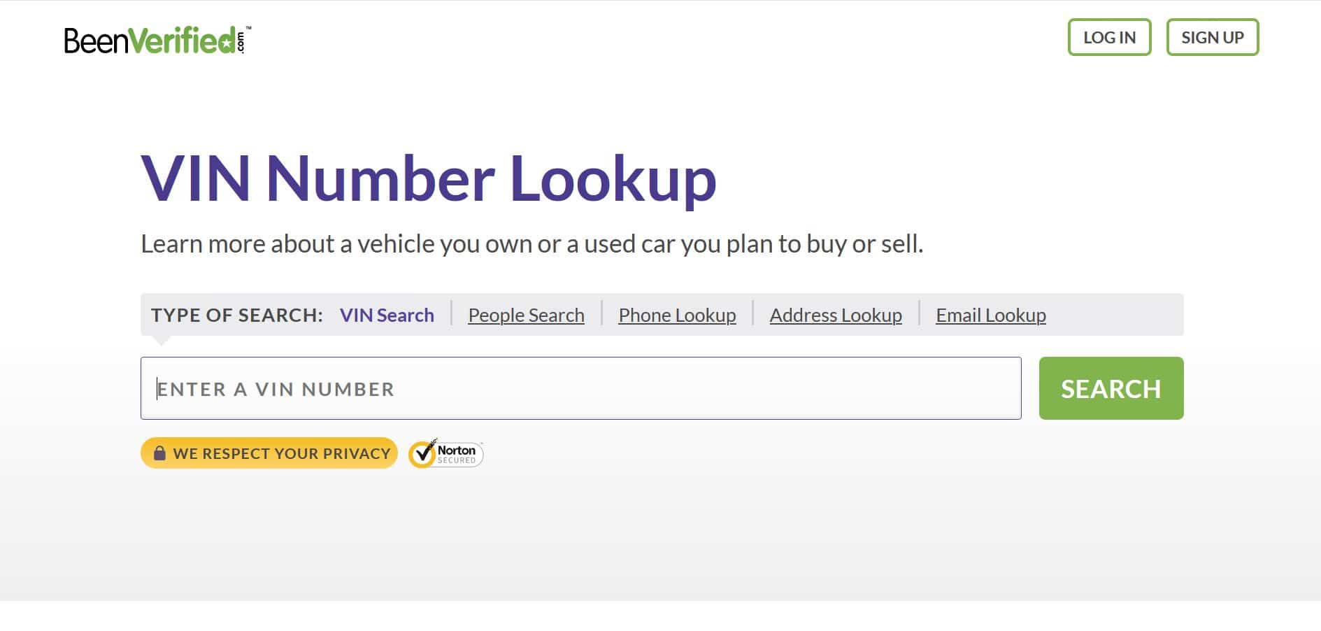 beenverified vin lookup