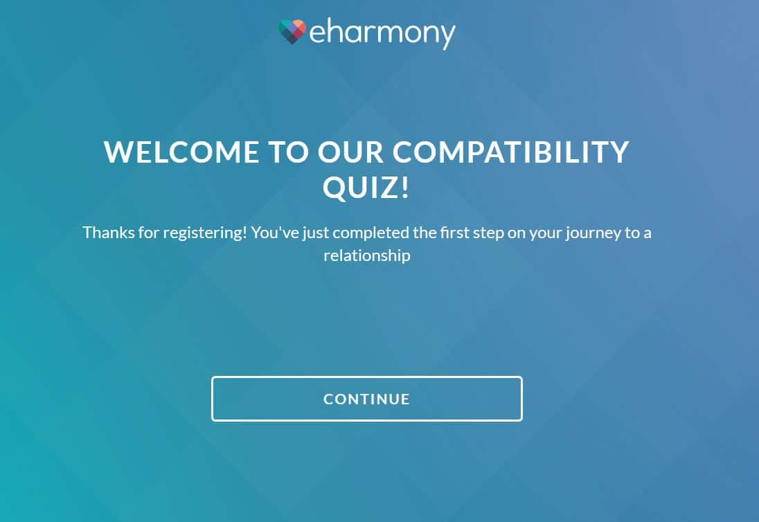 eharmony sign up process